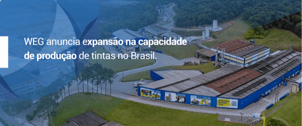 WEG anuncia expansão na capacidade de produ&ccedil;&atilde;o de tintas no Brasil
