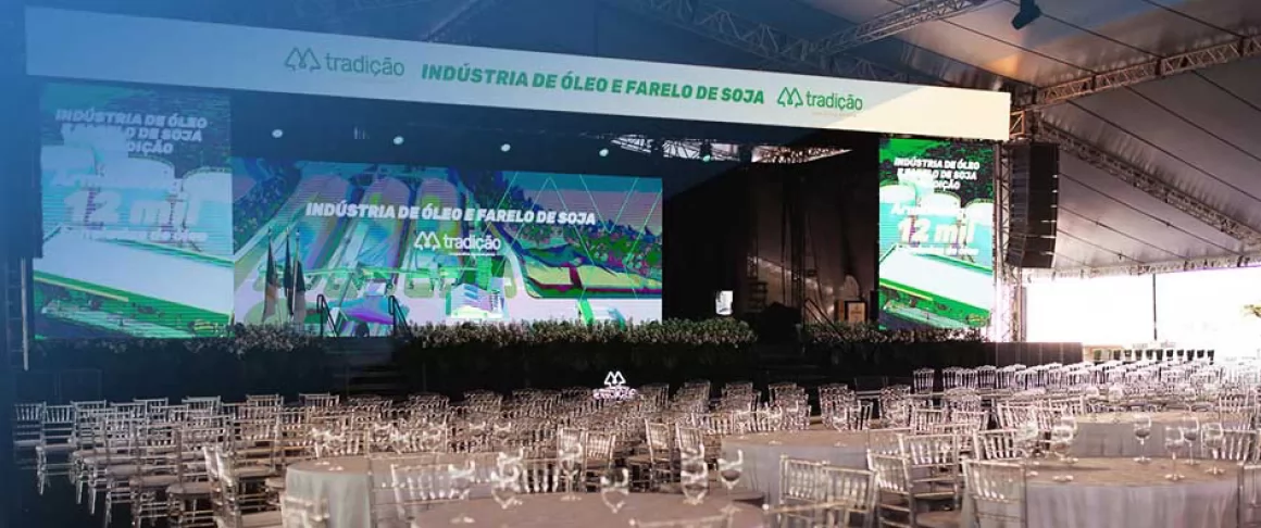 Inauguração do novo complexo industrial para produção de óleo e farelo de soja da Cooperativa Tradição, em Pato Branco (PR)